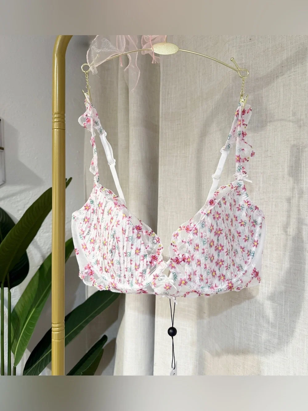For Love & Lemons Blooms Underwire Bra Size 38C NWT
